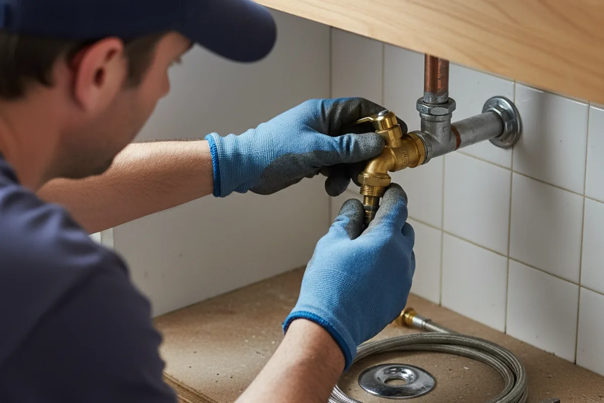 Shutoff valve and fitting work during Repiping in Golden Valley